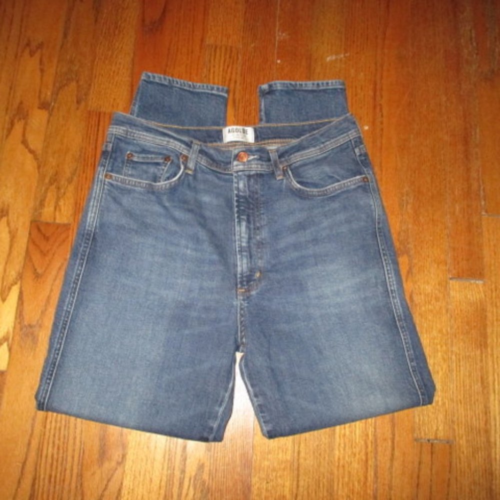 AGOLDE Hi-Rise Straight Leg Jeans